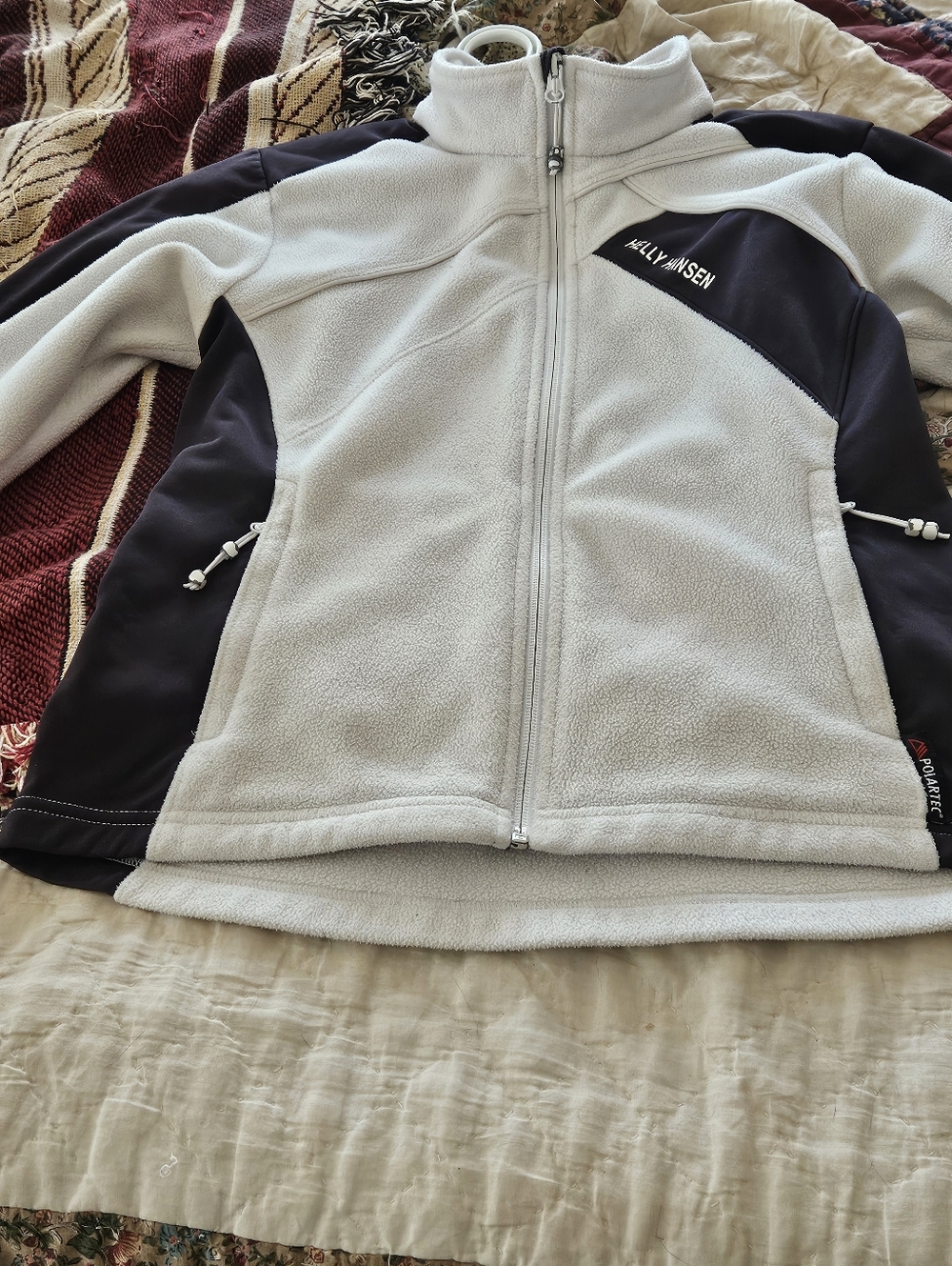 Helly Hansen White and Black Sherpa Fleece Jacket - Picture 2 of 7